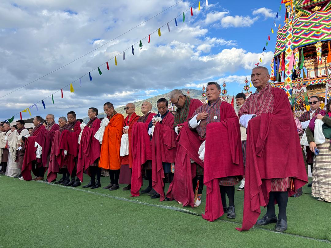 NGT members at a mendrel ceremony